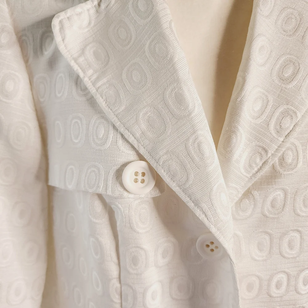 Ashley Stewart 16-White Textured Skirt Suit Church Mother of the Bride Business - Picture 5 of 11